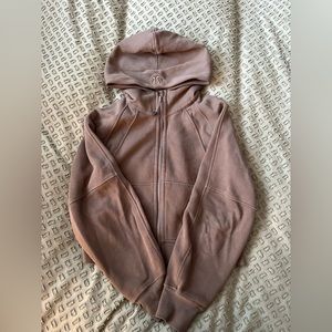 Scuba oversized full zip hoodie